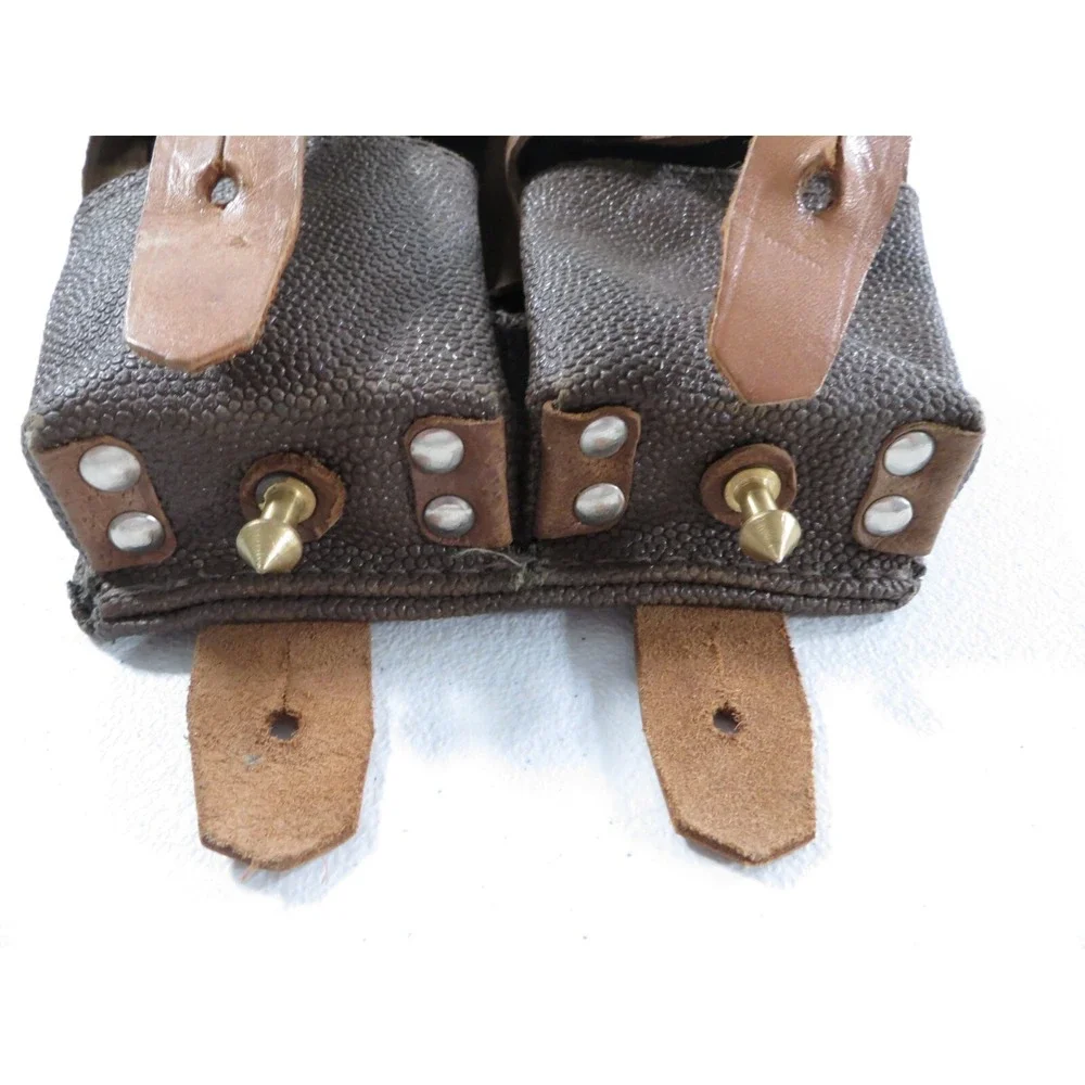 Mosin Nagant Dual Leather‎ Ammo Pouch Russian USSR Dated 1952